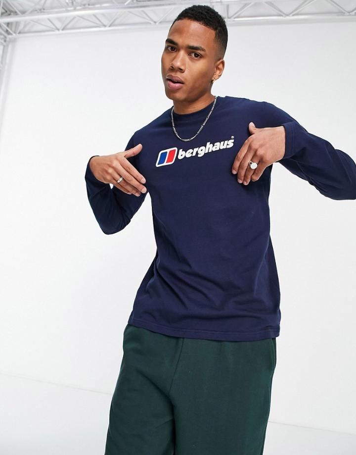 Berghaus Big Loop Long Sleeve T-shirt In Navy