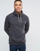 New Look Sweatshirt With Funnel Neck In Light Gray - Gray