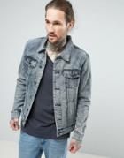 Always Rare Denim Jacket Acid Wash - Blue