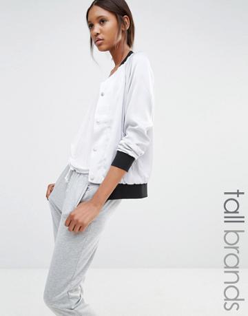 One Day Tall Bomber Jacket - Silver