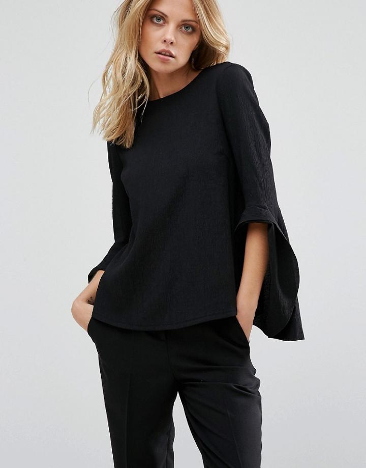Y.a.s Flica Top - Black