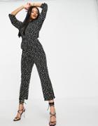 Ax Paris Relaxed Jumpsuit In Spot-multi
