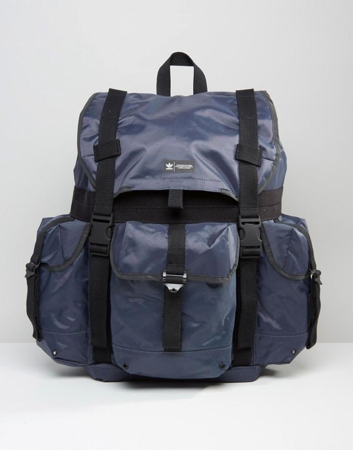 Adidas Originals Backpack In Blue Az0272 - Gray