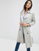 Mango Double Breasted Belted Trench Coat - Beige