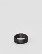 Reclaimed Vintage Inspired Soft Band Ring - Black