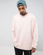 Asos Extreme Oversized Sweatshirt In Pink - Pink