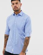 Jack & Jones Long Sleeve Slim Fit Shirt In Vintage Indigo - Blue