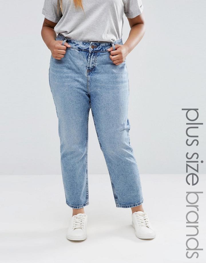 New Look Plus Straight Leg Jean - Blue