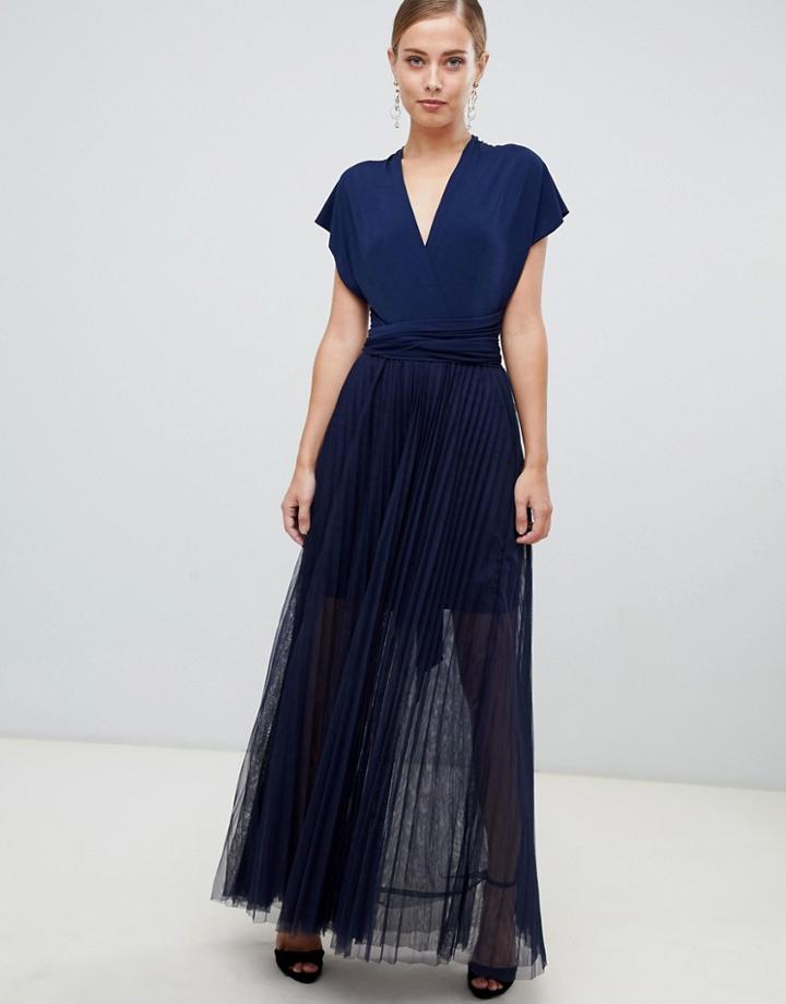 Coast Corwin Tulle Maxi Dress - Navy