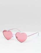 Quay Australia Heartbreaker Sunglasses - Pink