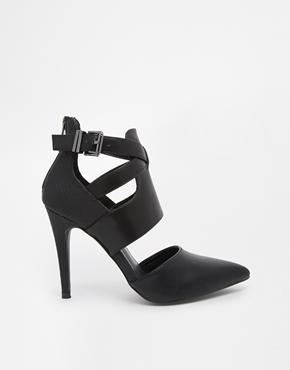 Aldo Peat Ankle Cuffed Heeled Shoes - Black