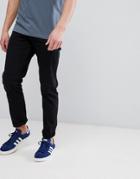 Asos Design Slim Jeans In Black - Black