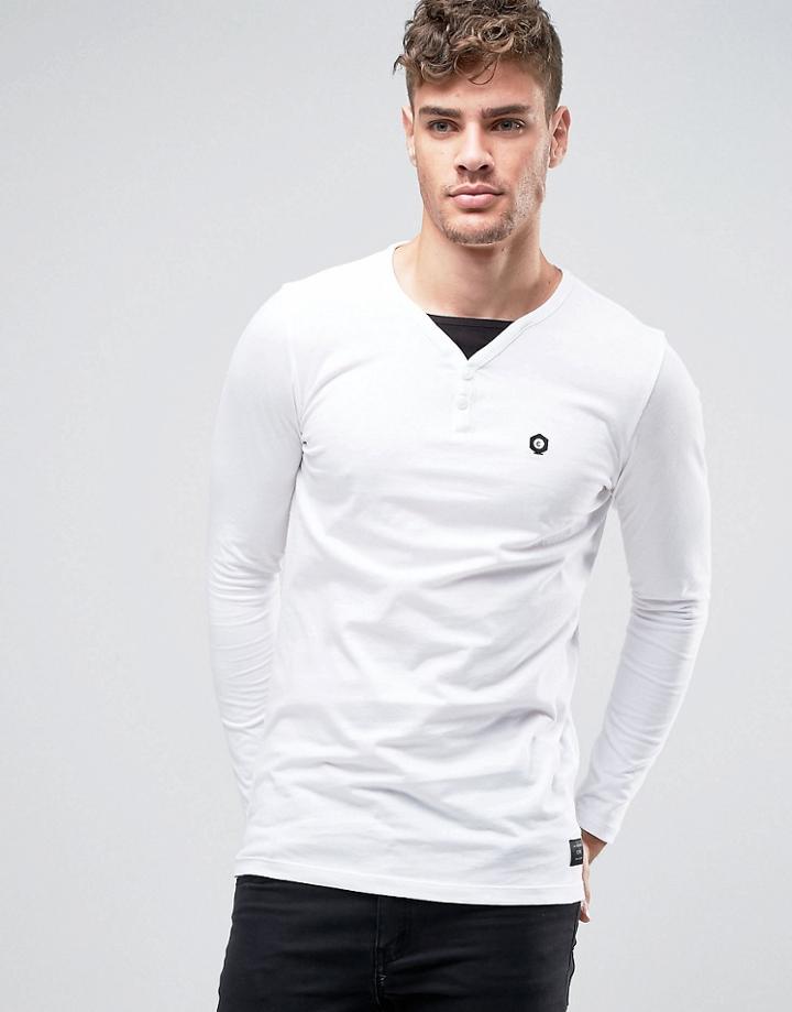 Jack & Jones Long Sleeve Top - White