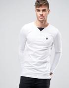 Jack & Jones Long Sleeve Top - White