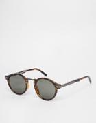 Asos Vintage Round Lens Sunglasses - Brown