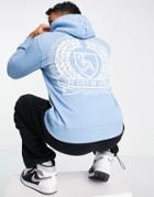 Topman La City Of Angels Hoodie In Blue-blues