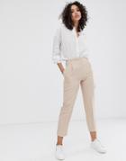 Finery Oliver Linen Blend Pants - Pink