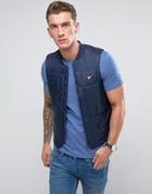Lyle & Scott Quilted Logo Vest Navy - Navy
