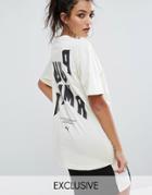 Puma Exclusive To Asos Statement Oversized Short Sleeve T-shirt - White