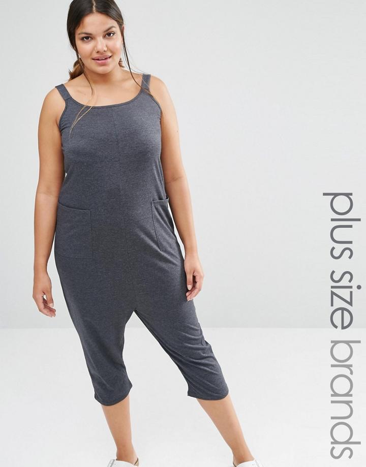 Pink Clove Lounge Sleeveless Harem Jumpsuit - Gray