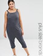 Pink Clove Lounge Sleeveless Harem Jumpsuit - Gray