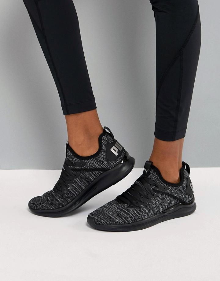 Puma Running Ignite Flash Evoknit Satin Sneakers - Multi