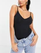 Asos Design Hourglass Ultimate Cami With V-neck In Black