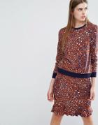Baum Und Pferdgarten Ermina Sweat Top In Leopard Print - Multi