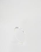 Asos Sterling Silver Studded Chain Ring - Silver