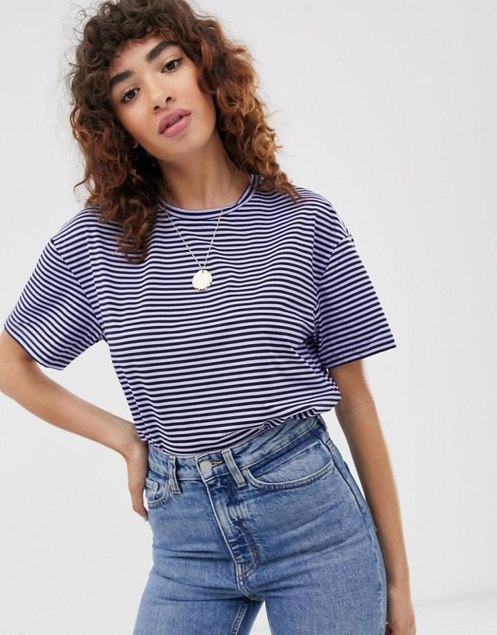 Only Stripe T-shirt-blue