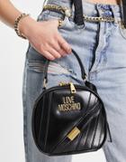 Love Moschino Top Handle Crossbody Bag In Black