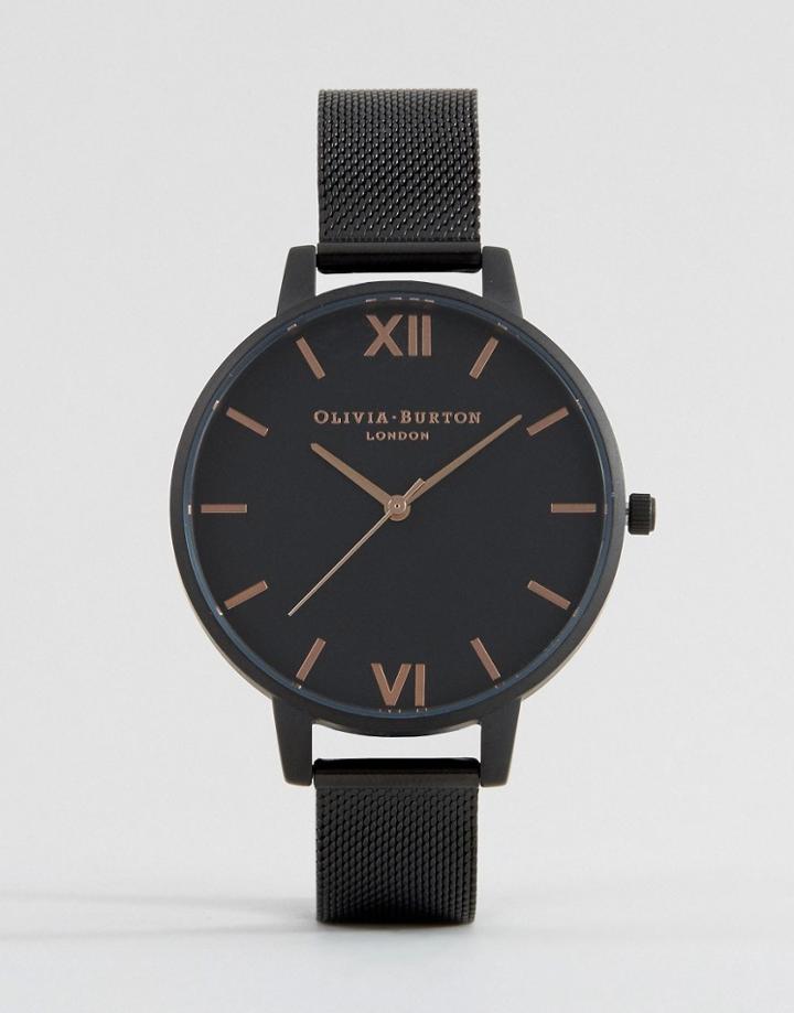 Olivia Burton After Dark Mesh Watch Ob15bd83 - Black