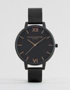 Olivia Burton After Dark Mesh Watch Ob15bd83 - Black