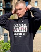 Liquor N Poker Oversized Hoodie In Black With Parental Advisory Logo