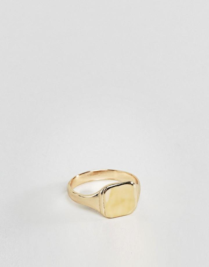 Asos Gold Pinky Ring - Gold