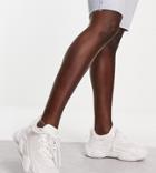 Truffle Collection Wide Fit Chunky Runner Sneakers In White