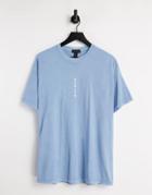 New Look Oversized Brooklyn T-shirt In Blue-blues