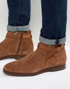 Hudson London Cutler Leather Jodphur Boots - Tan