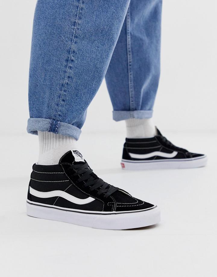 Vans Sk8-mid Sneakers In Black
