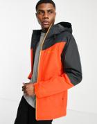 Columbia Iceberg Point Ski Jacket In Black/red