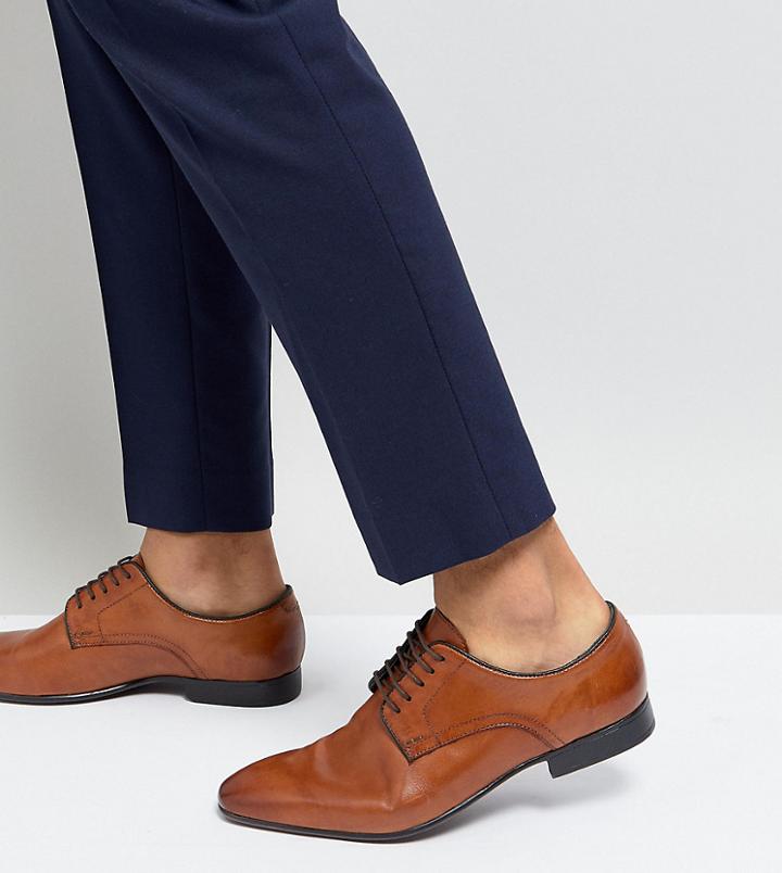 Silver Street Wide Fit Smart Shoes Tan - Tan
