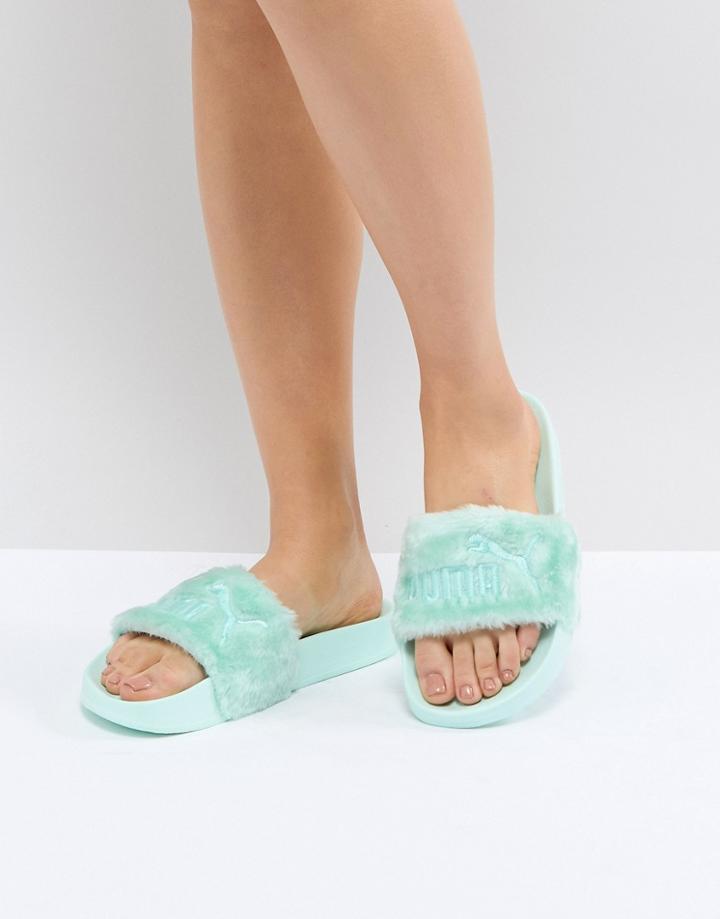 Puma Fenty Fur Slide - Green