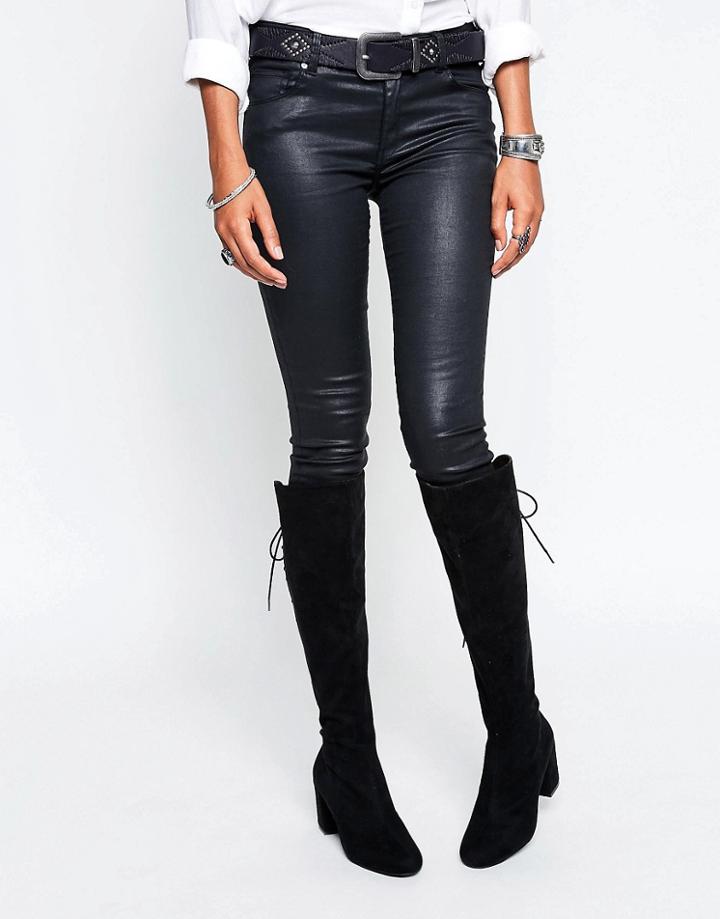 Head Over Heels By Dune Sammia Lace Back Over The Knee Boots - Black