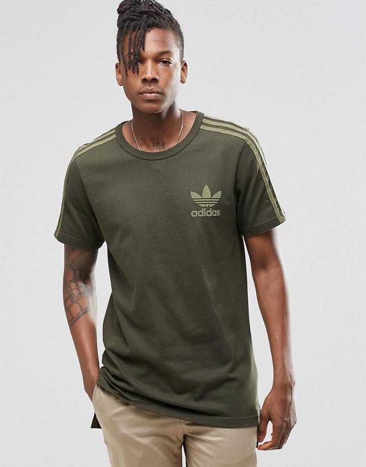 Adidas Originals Adicolour Longline Fashion T-shirt B10712 - Green