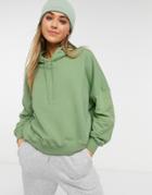 Cotton: On Hoodie In Green