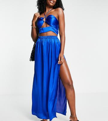 Esm E Exclusive Maxi Skirt In Cobalt Blue