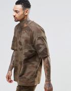 Other Uk Oversized Camo T-shirt - Khaki