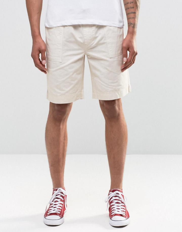 Bellfield Shorts In Stone Canvas - Tan