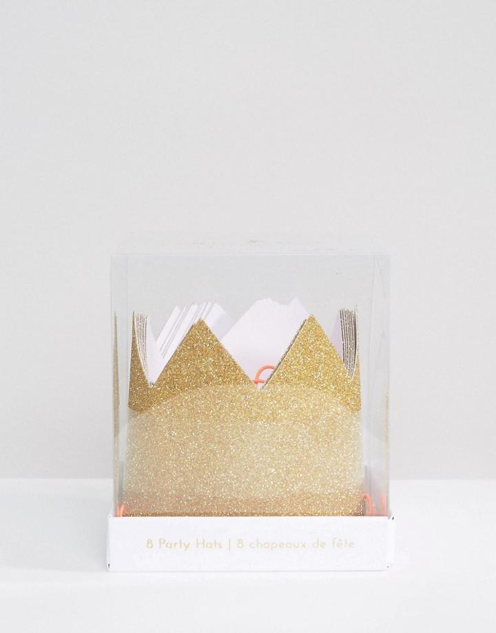 Meri Meri Glitter Crown Party Hats - Multi