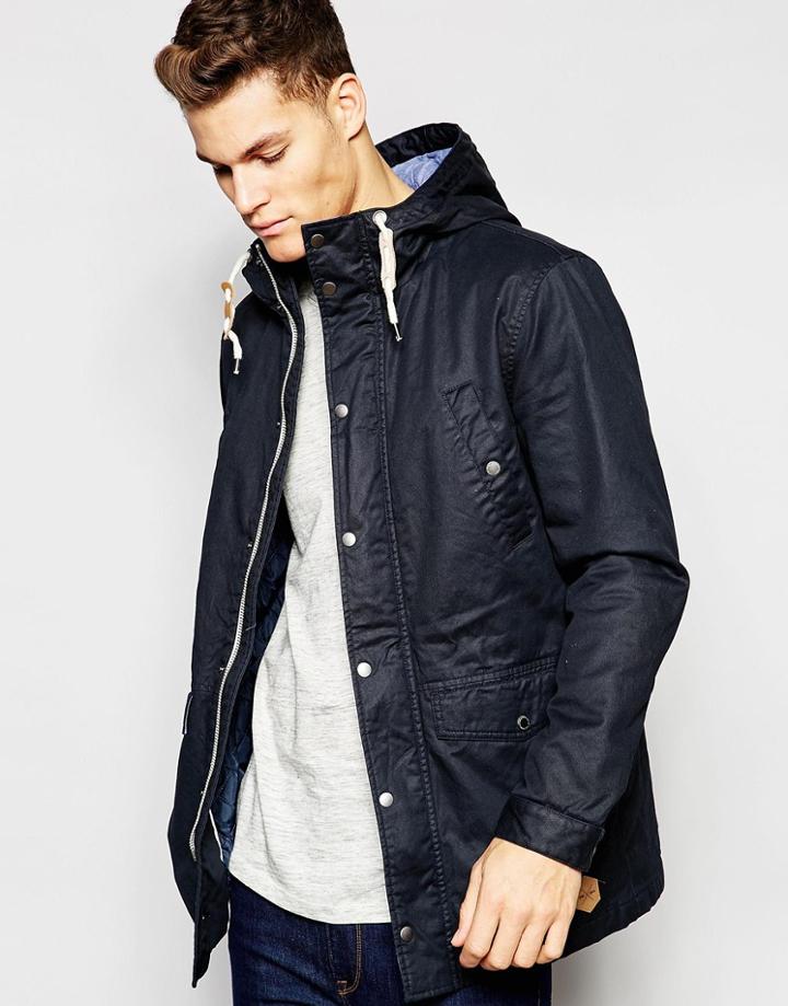 Esprit Cotton Parka - Navy
